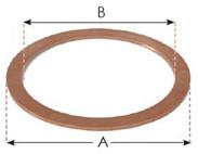 CF150 - 8.0" Copper Gaskets (10 pack) 602658